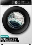 Hisense WD3S8043BW3 Waschtrockner/ConnectLife /16 Programme /8 KG, 54 Liter /1400