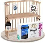 babybay Original Beistellbett aus massivem Buchenholz / kompakt & verwandelbar /