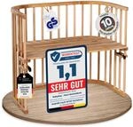babybay Maxi extra gro&szlig;es Beistellbett aus massivem Buchenholz / Kinderbett H&ouml;he