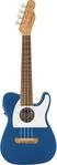 Fender Fullerton Tele&reg; Uke, Walnut Fingerboard, White Pickguard, Lake Placid Blue