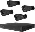 Foscam FNA108E-B4-2T 8-Kanal 4K 8MP PoE &Uuml;berwachungsset mit 4...
