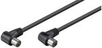 Wentronic Koaxkabel Koaxkabel BNC/Stecker - BNC/Buchse 2 fachschirm 2.5 m schwarz 2 x