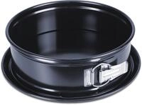 St&auml;dter Springform EMAILLE mit Flachboden, 24cm Black Edition, PFAS-frei,