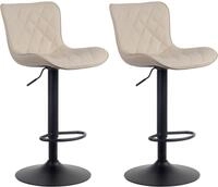 CLP 2er Set Barhocker Emma - H&ouml;henverstellbare Barst&uuml;hle - 360&deg; Drehst&uuml;hle...