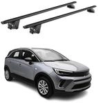 OMAC Dachtr&auml;ger f&uuml;r Opel Crossland/Crossland X 2017-24 Aluminium Schwarz