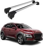 OMAC Dachtr&auml;ger f&uuml;r Hyundai Kona 2018-2023 Aluminium 2 Stangen Silber