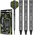 WINMAU MvG Exact 21.5 Gramm Profi Wolfram Softip Dartpfeile Set mit Flights und