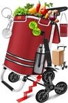 KESSER&reg; Einkaufstrolley Treppensteiger mit K&uuml;hlfach klappbar mit 56L Kapazit&auml;t und