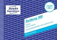 AVERY Zweckform 300 Quittungsblock (A6 quer, 50 Blatt, f&auml;lschungssicher, inkl.