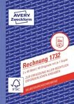 Avery Zweckform 1732 Rechnung (A6, 2x40 Blatt, selbstdurchschreibend mit farbigem