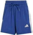 adidas Damen Essentials 3-Stripes Cotton Shorts, Dark Blue/White, XL