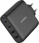 OtterBox Standard EU 100W USB-C PD GaN 4 Port Ladeger&auml;t, Schwarz