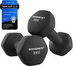 SONGMICS Hanteln, 2er Set, Kurzhanteln, Krafttraining, zu Hause, im B&uuml;ro,