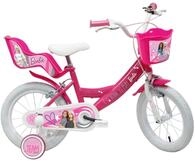 MATTEL Barbie 14'' Kinderfahrrad 2 Bremsen, hinterem Kopfplattentr&auml;ger und