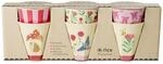 Rice kleine Melaminbecher Kinderbecher pink Happy Forest Prints - 6er Pack