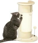PawHut Kratzs&auml;ule f&uuml;r Katze 58 cm hoch Kratzbaum klein mit Pl&uuml;schball Sisalseil