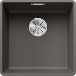 BLANCO SUBLINE 400-F | Granitsp&uuml;le aus SILGRANIT vulkangrau | [42,7x42,7x20,2...