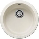 BLANCO RONDO | Granitsp&uuml;le aus SILGRANIT softwei&szlig; | Einbauart: Einbau von Oben 