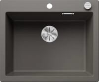 BLANCO PLEON 6 | Granitsp&uuml;le aus SILGRANIT vulkangrau | Einbauart: Einbau von Oben 