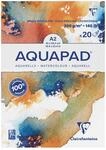 Clairefontaine 975723C - Malblock Aquarell Papier mittelfein gek&ouml;rnt Goldline Aqua