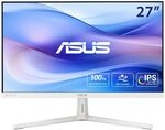 ASUS VU279HFI-W 27 Zoll 100Hz Wei&szlig; FHD IPS Eye Care Monitor | Nano-Ion
