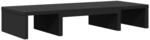 vidaXL Monitorst&auml;nder Verstellbar Schwarz 60x24x10,5 cm Holzwerkstoff