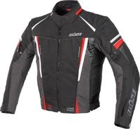 B&uuml;se Miles wasserdichte Motorrad Textiljacke, schwarz/rot, M