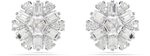Swarovski Idyllia Ohrstecker, Verschiedene Schliffe, Schneeflocke, Weiß, Rhodiniert Swarovski Idyllia Ohrstecker, Verschiedene Schliffe, Schneeflocke, Weiß, Rhodiniert