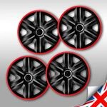 NRM Radzierblende Fast LUX rot 16 Zoll 4er Set
