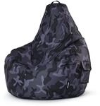 Green Bean Sitzsack mit R&uuml;ckenlehne 80x70x90cm - Gaming Chair mit 230L F&uuml;llung