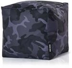 Green Bean Sitzsack-Hocker 40x40x40cm mit EPS-Perlen F&uuml;llung - Fu&szlig;hocker Fu&szlig;kissen