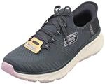 Skechers Damen Edgeride Impression Sneaker, Navy Knit Lavender Trim, 40 EU