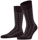 FALKE Herren Socken Modern Tailor M So Baumwolle gemustert 1 Paar, Rot Barolo 8596,