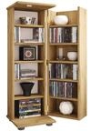 VCM CD/DVD Media Regal 31x31x93 cm 1 T&uuml;r 12 F&auml;cher Holzwerkstoff