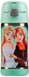 Thermos kids FUNTAINER STRAW BOTTLE DISNEY 0,35 l, Frozen II, Thermoflasche Kinder
