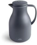 LACOR 62564 Thermoskanne, BPA-frei, doppelwandig, mit Glasschicht innen, matt, Grau,