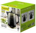 Feel Maestro Wasserkocher MR-074, Schwarz, Gold, Keramik, 1500 W, 1,5 l