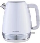 WK 28.00 Wasserkocher 1,7 l im Retrodesign, Edelstahltopf, wei&szlig; in...