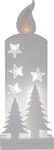 LED Weihnachtsdeko Grandy von Star Trading, Weihnachtsmotive aus Holz in Wei&szlig;,