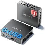 GEEKOM Silent Mini PC Air12 Lite mit Intel N95, 8GB RAM, 256GB SSD, Business Office