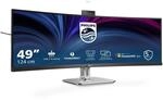 Philips 49B2U6903CH - 49 Zoll DQHD Curved Monitor, Webcam, Mikrofon, RJ45,