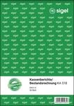 SIGEL KA518 Kassenbericht / Bestandsrechnung A5, 50 Blatt, aus nachhaltigem Papier