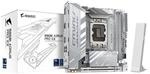 GIGABYTE B860I AORUS PRO Ice Mainboard - Intel Core Ultra CPUs, 8+1+2+1 Phasen VRM,
