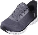 Skechers Glide-Step Excite-Sneaker f&uuml;r Damen, Schwarzes, anthrazitfarbenes