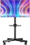 ONKRON TV St&auml;nder rollbar f&uuml;r 23-60 Zoll Fernseher, max Last 45 kg, mobiler TV