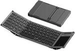 Inateck Faltbare Mini Tastatur, KI-Funktion mit Touchpad,3 Bluetooth-Kan&auml;len,