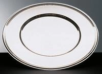 APS 36323 Platzteller - hochglanzpolierter Dekoteller, &Oslash; 33 cm Durchmesser, Platzset
