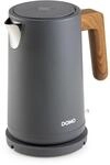 DOMO DO9268WK Wasserkocher 'Wood You' - 1,7 L - mattgrau