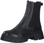 s.Oliver Damen Winterstiefeletten ohne Absatz aus Leder Gef&uuml;ttert, Schwarz (Black),
