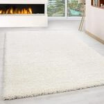 Exquisiter Hochflor-Teppich - Weich, Flauschig und Pflegeleicht, Rundes Design...